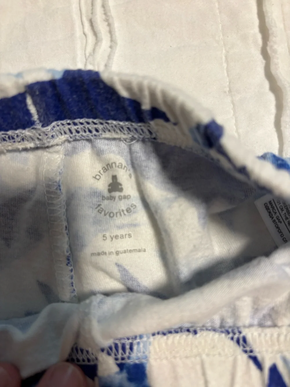GAP White and Blue Kids' Shark Shorts